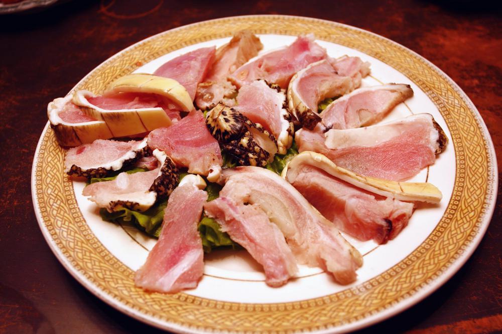 Alligator meat.