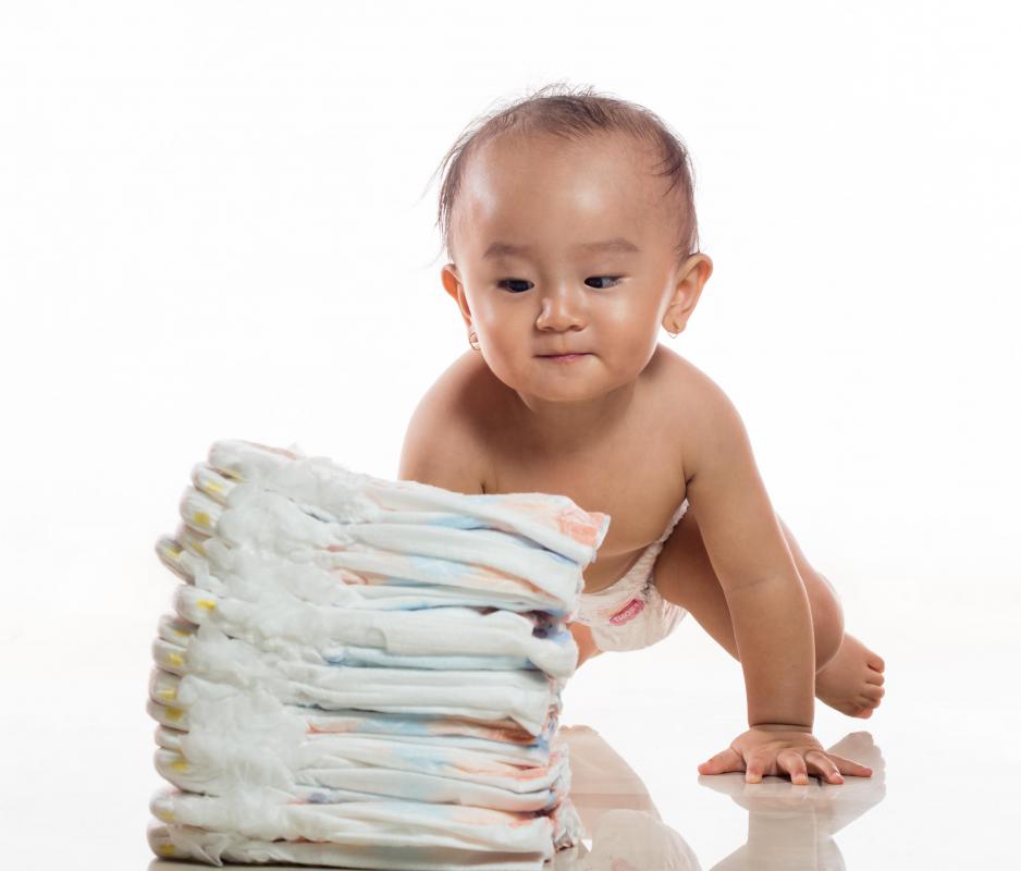 Purely disposable diapers are usually environmentally wasteful.