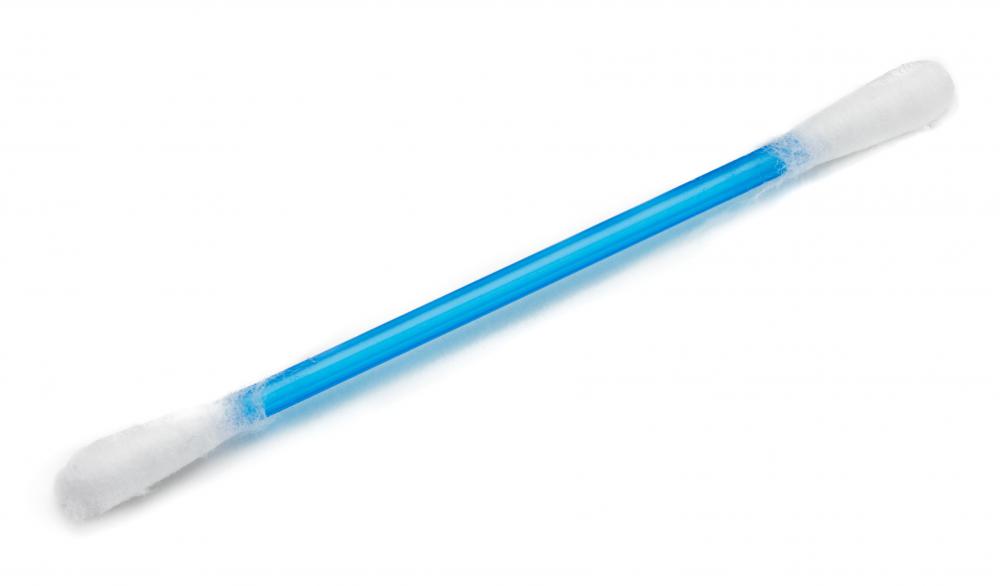 Wound powder should be applied with a cotton swab.