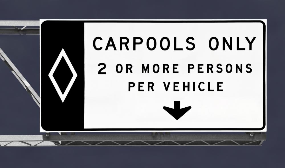 Carpooling is a way to "go green."