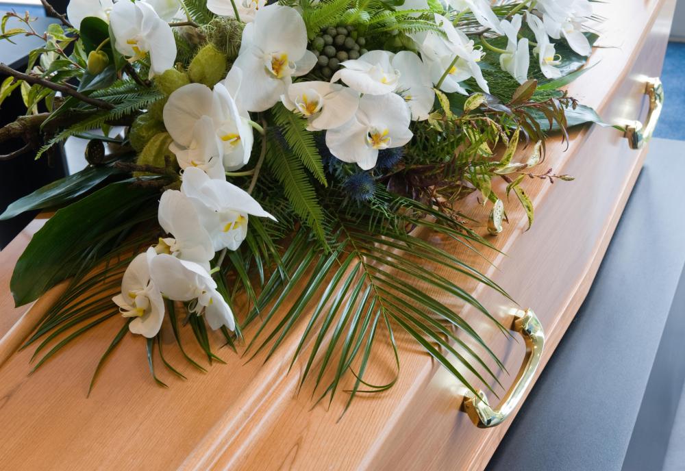 Peace lilies are a common flower at funerals and memorials.