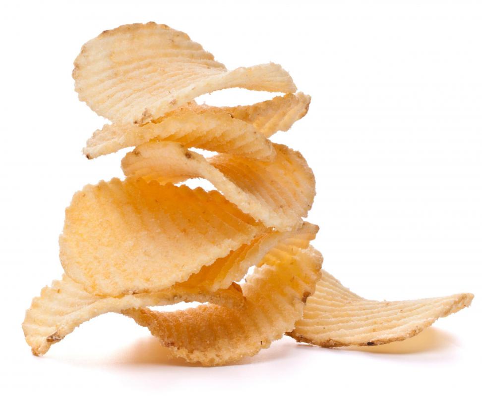 Sunflower oil is often used to create potato chips.