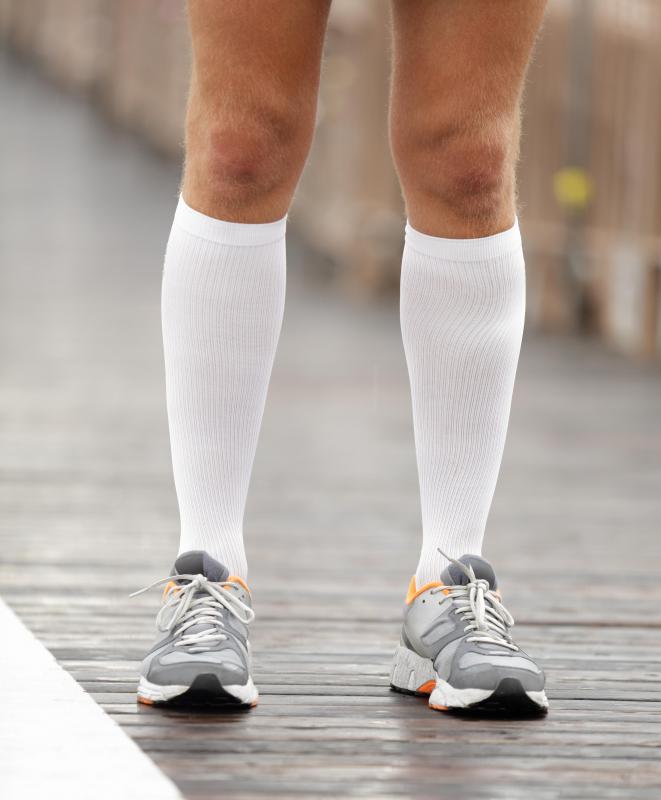 Wearing high socks can help protect against ticks.