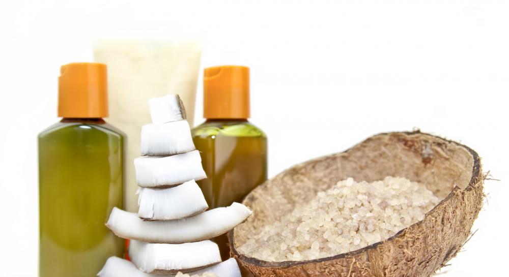 Coconut oil is derived from the meat of Cocos nucifera.