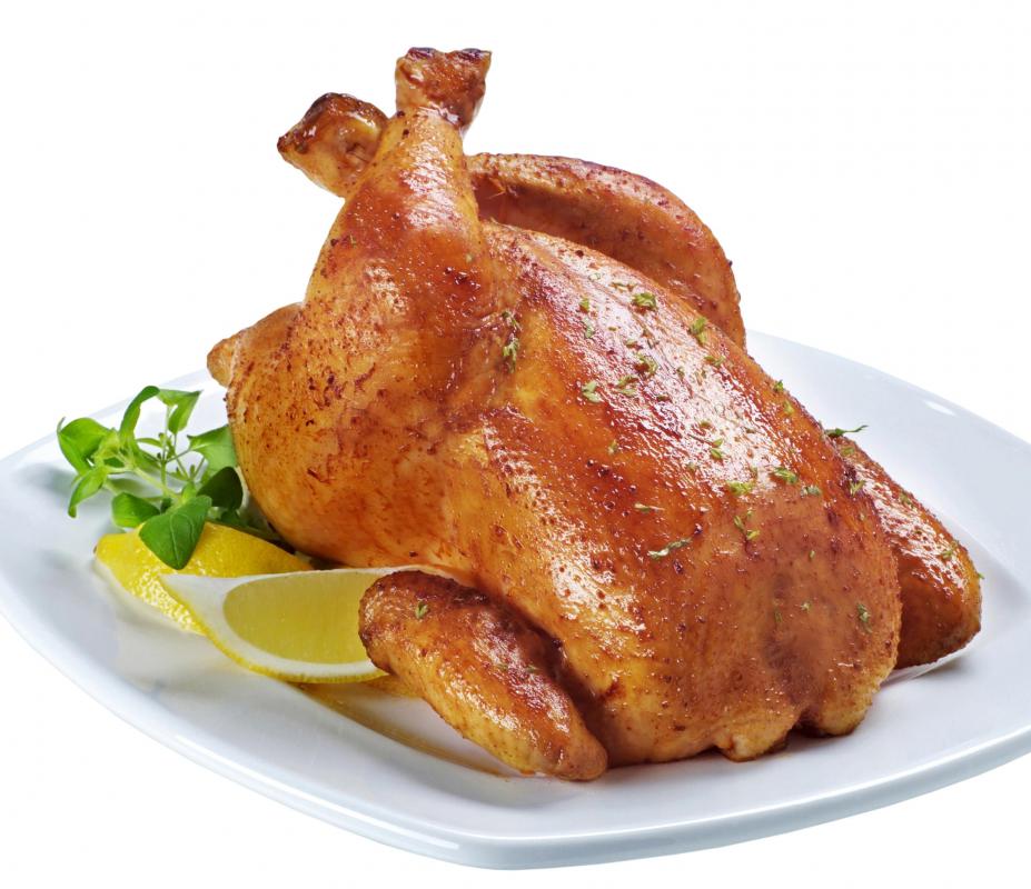 A cooked capon.