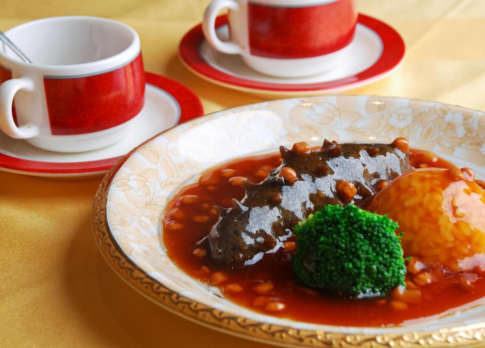 Sea cucumber is popular in Asian cuisine.