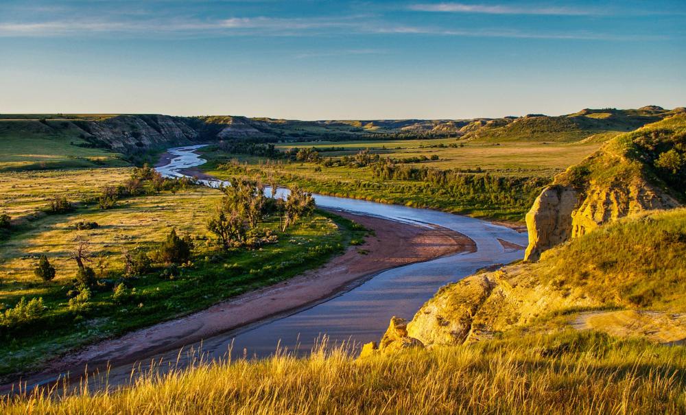 The most notable badlands in North America are at Badlands National Park in South Dakota.
