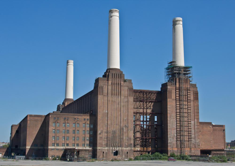 Factories often produce pollution as a side product of the manufacturing process.