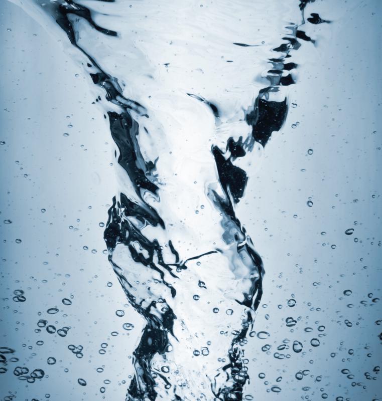 Whirlpools create a swirling vortex in water.