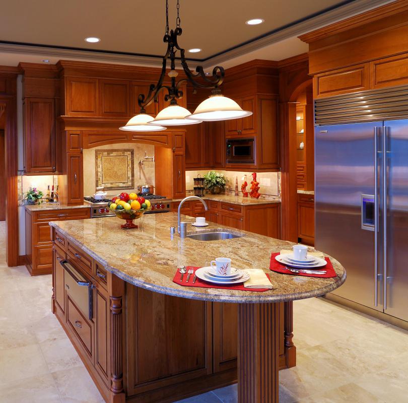 Granite, an igneous rock, is often desired for kitchen counter tops.