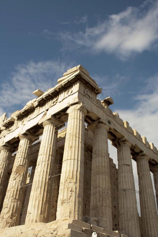 Smog is threatening some famous structures, such as the Greek Parthenon.