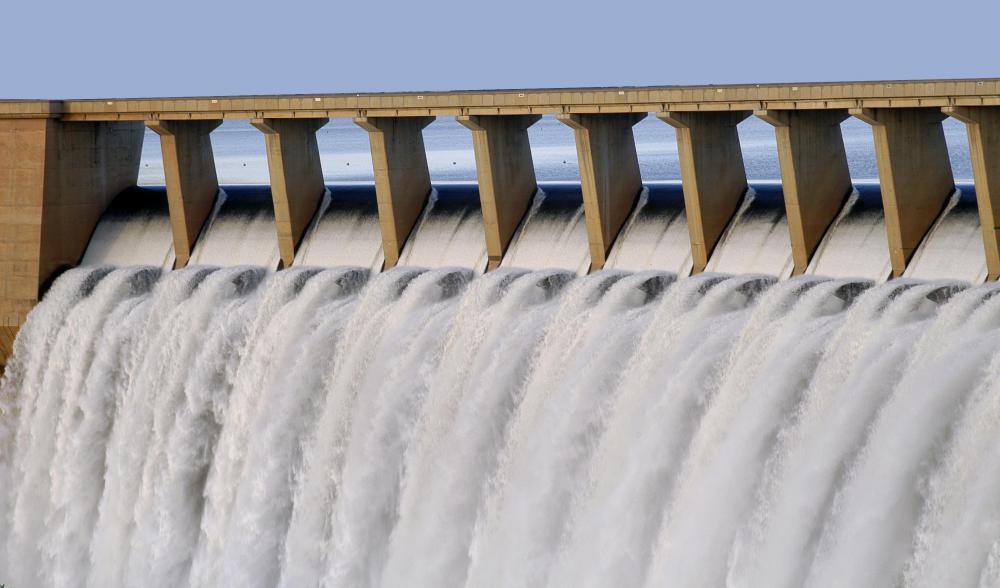 A hydropower dam.