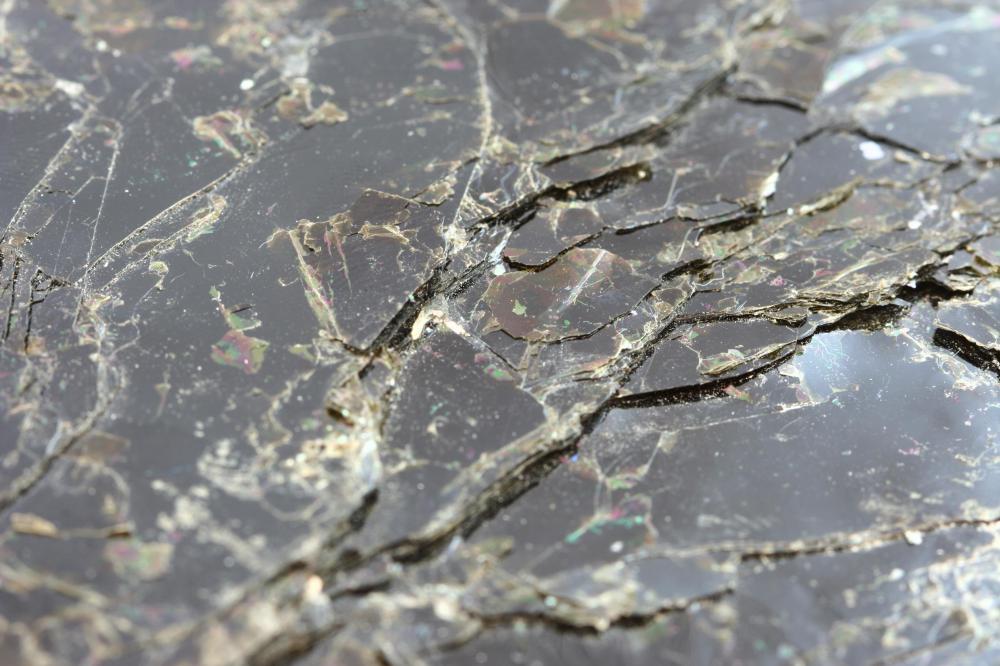 Layered mica.