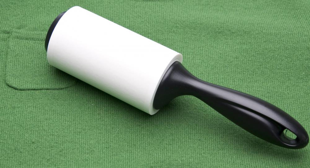 A lint roller can be used to pick up loose cat hair.