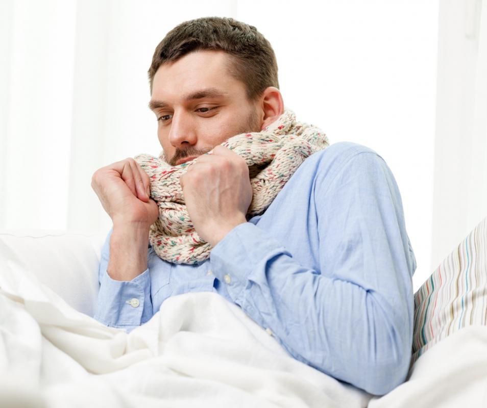 A person who has been bitten by a rattlesnake may go into shock.