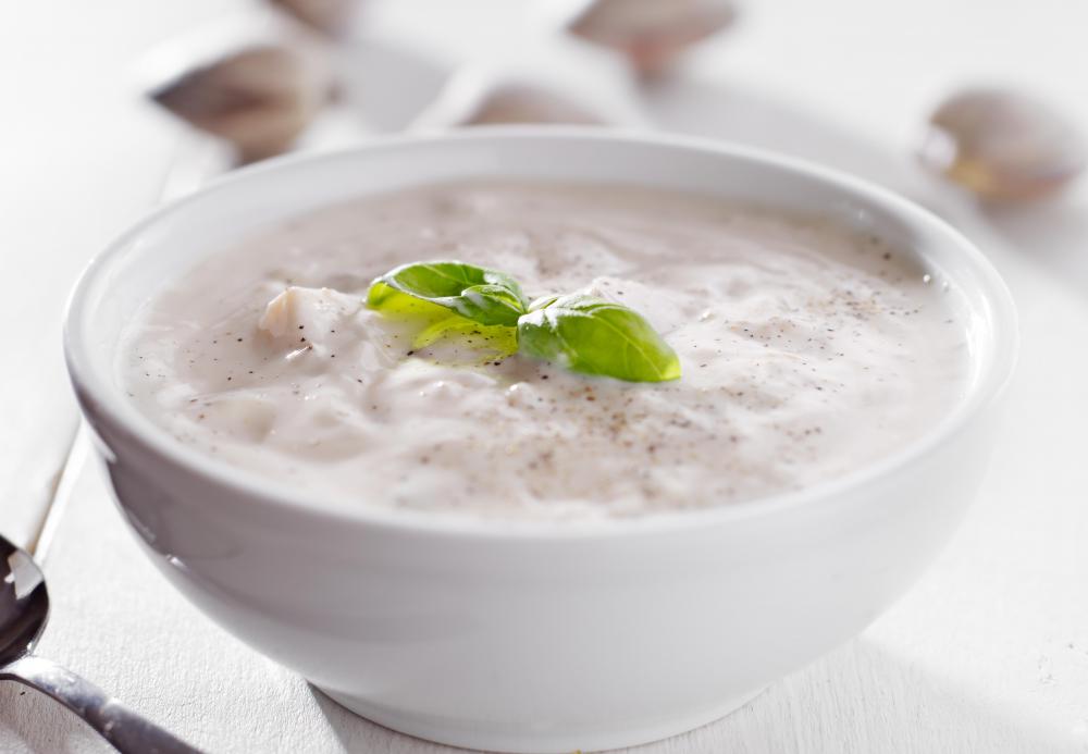 Oysters may be served in chowders.
