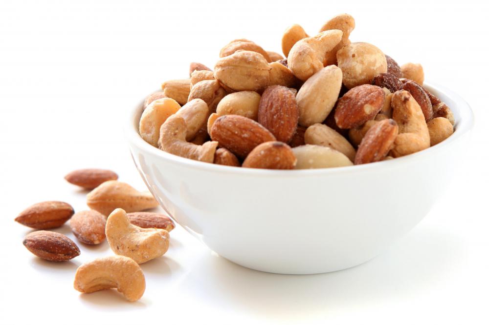 Almonds are rich in protein and monounsaturated fat.