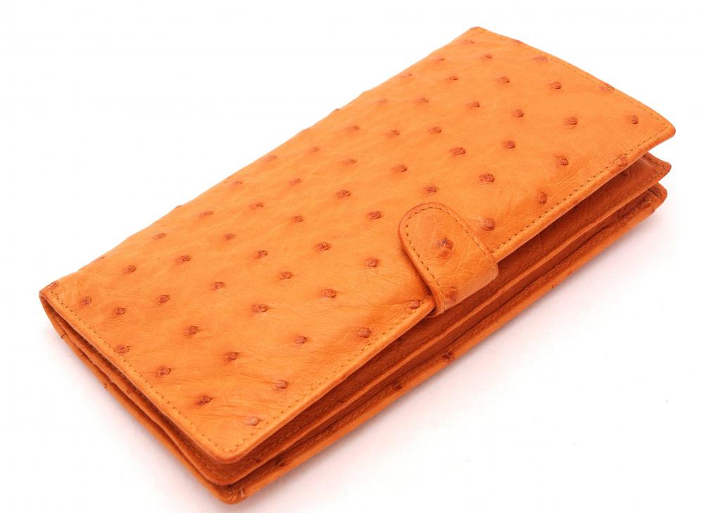 Ostrich leather is used similar to cow leather to make a variety of products.
