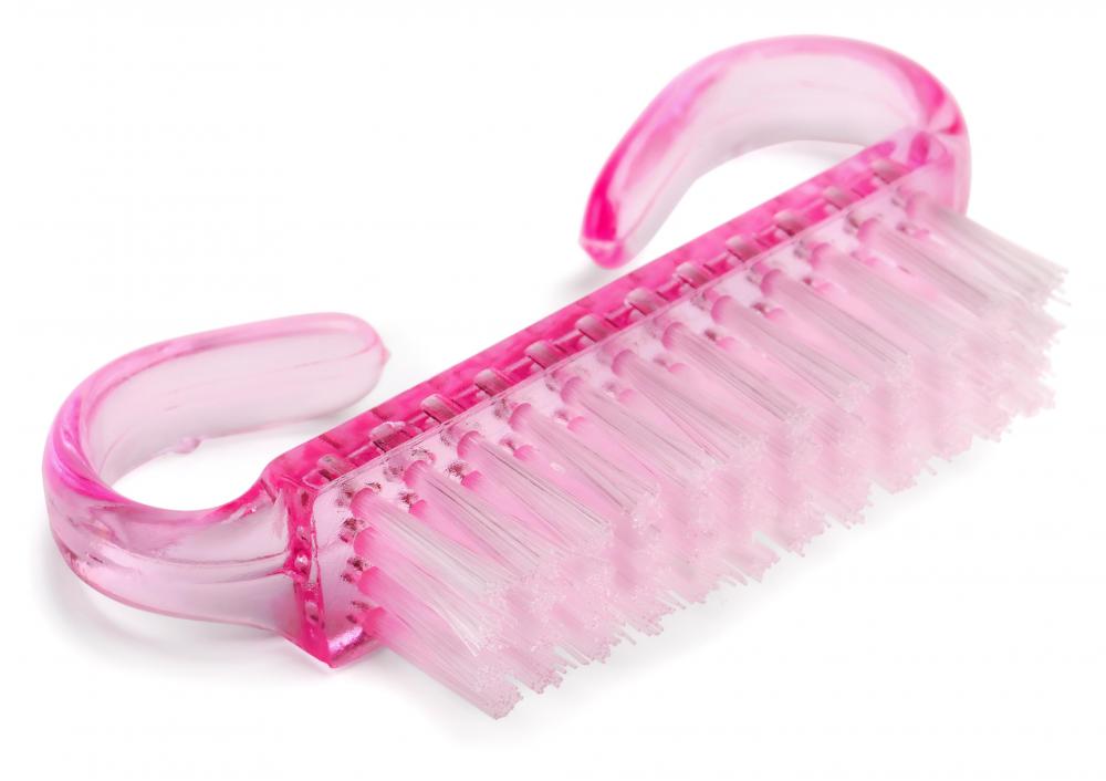 A nail brush can be used to help keep the fingernails clean and free of nail bed infections.