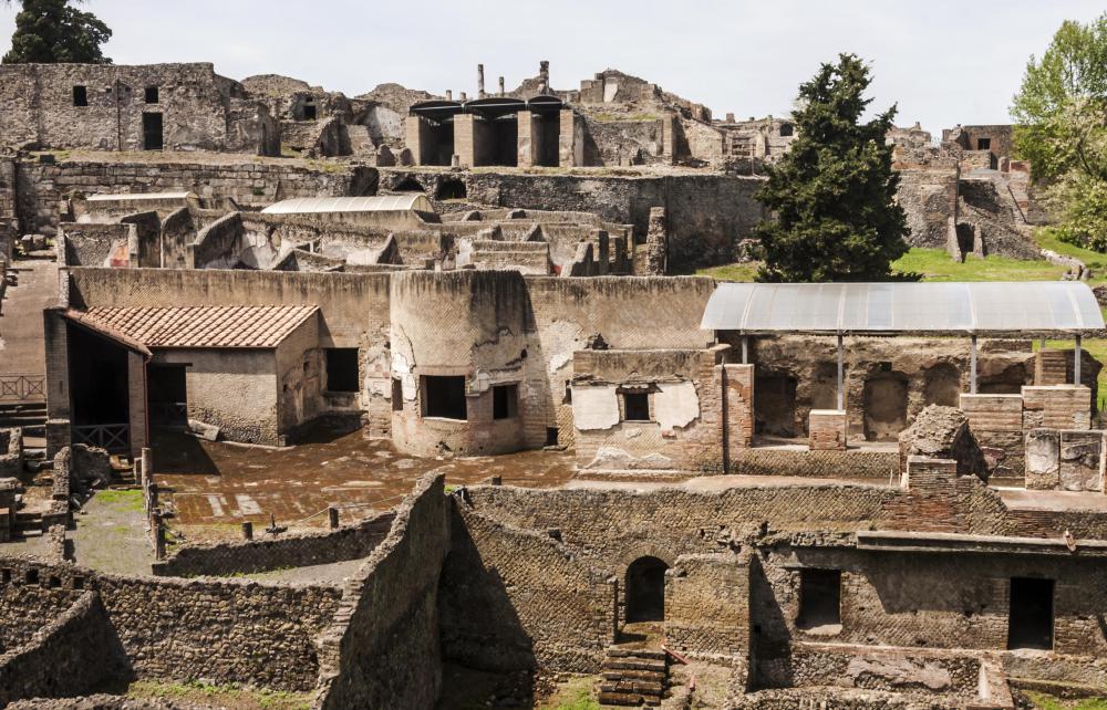 Fossils in the form of natural molds were discovered in the ruins of Pompeii.
