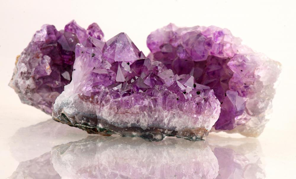 Amethyst is a variety of quartz that is distinguished by its purple color.