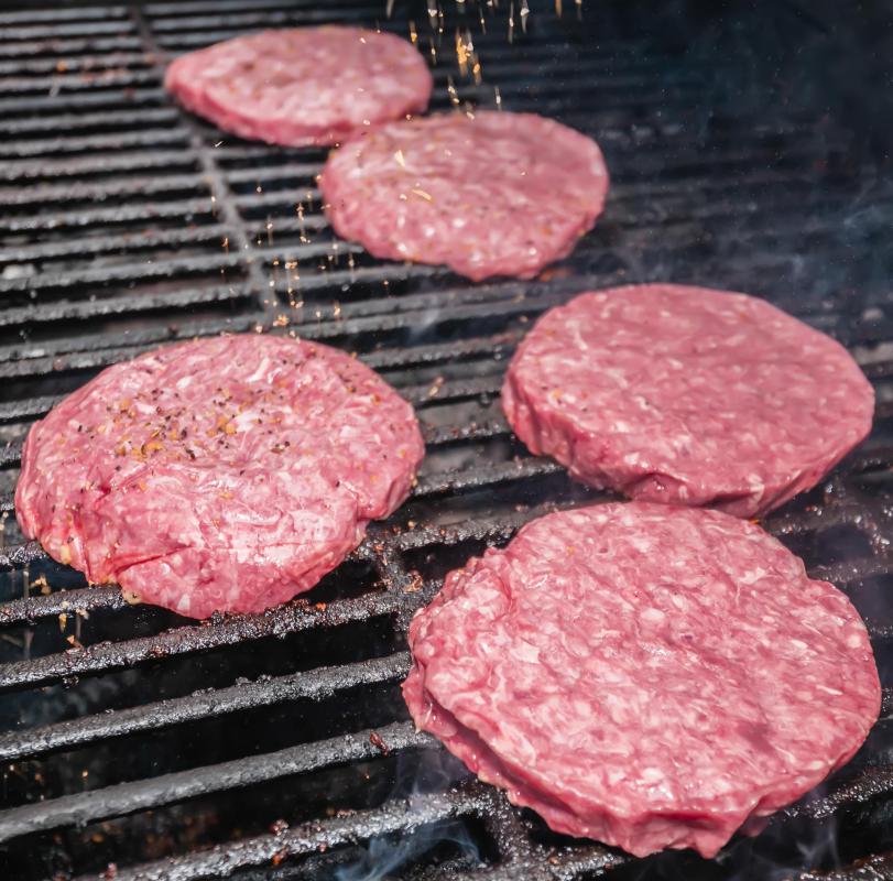 Raw meat may contain parasites that can make a person ill if the food is undercooked.