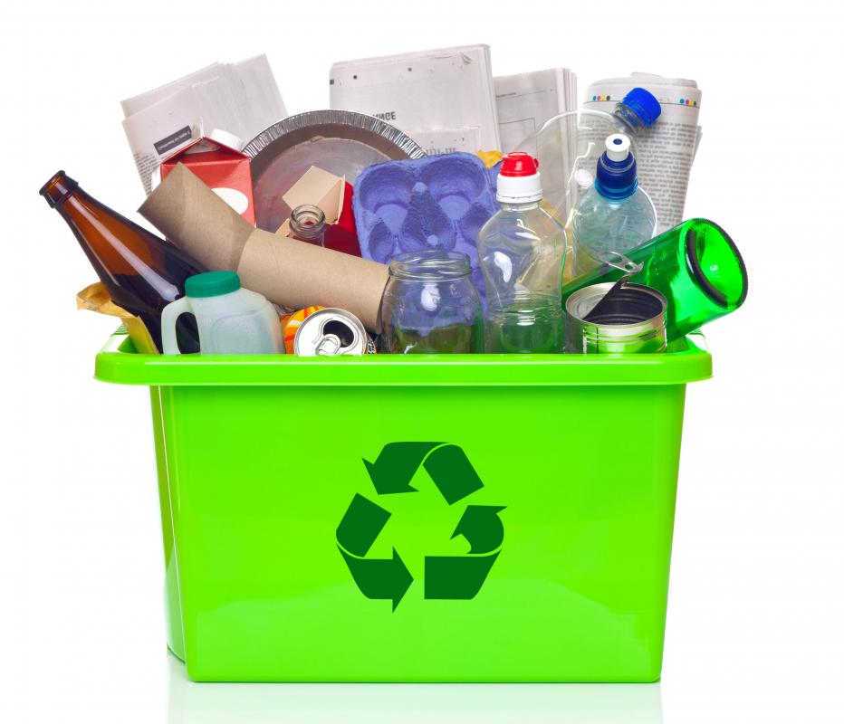 People can reduce their environmental impact by recycling items such as paper, plastic bottles, and tin cans.