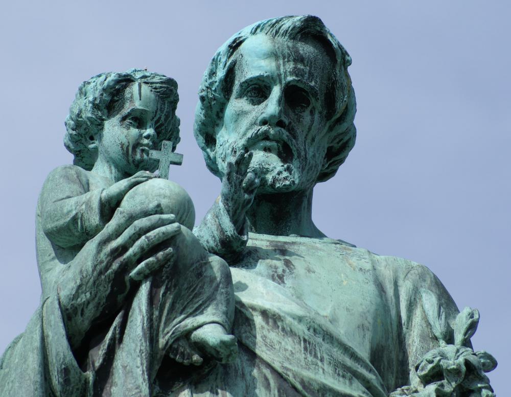 Many cultures place statues and other religious items inside grottoes.