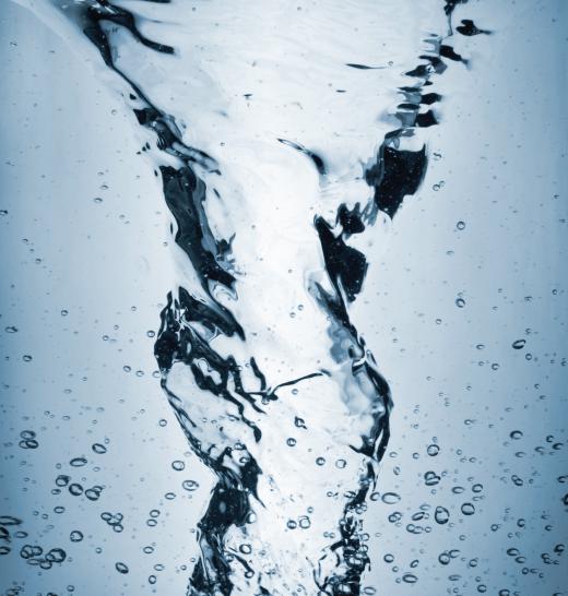 Whirlpools create a swirling vortex in water.