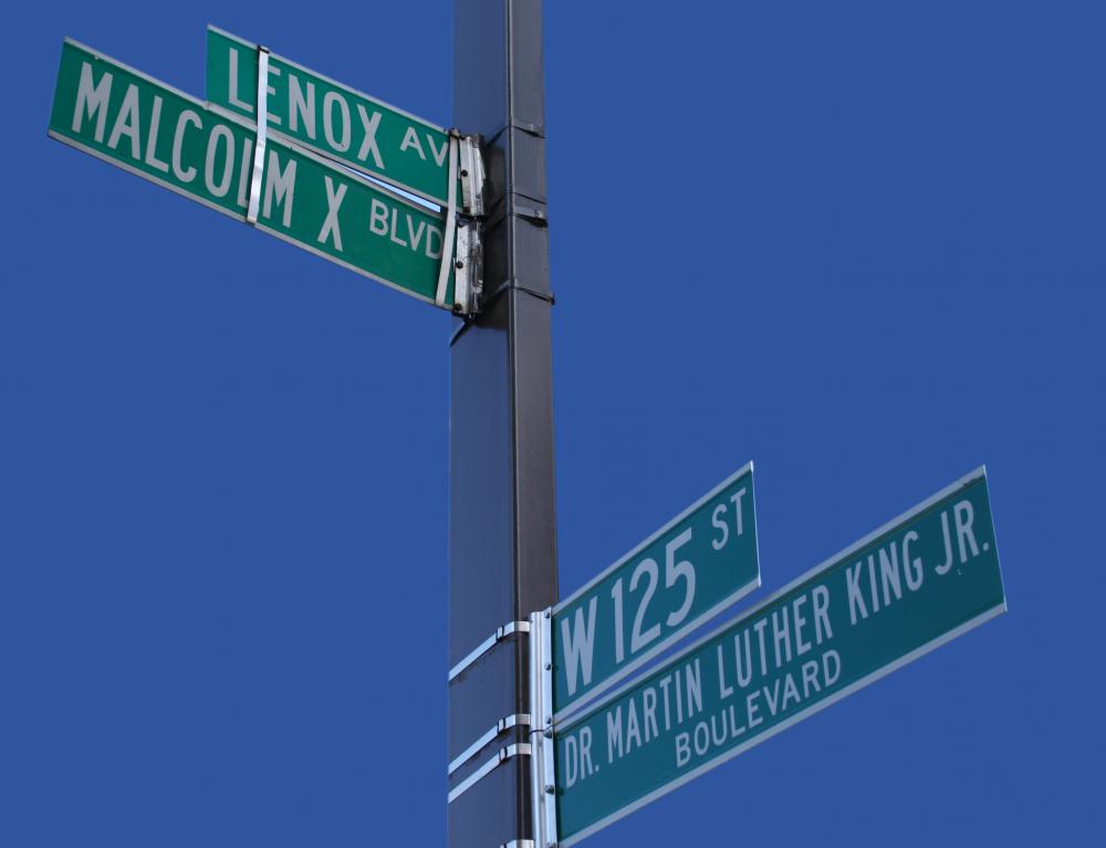 Street signs in New York City are useful for visitors wayfinding their way around.