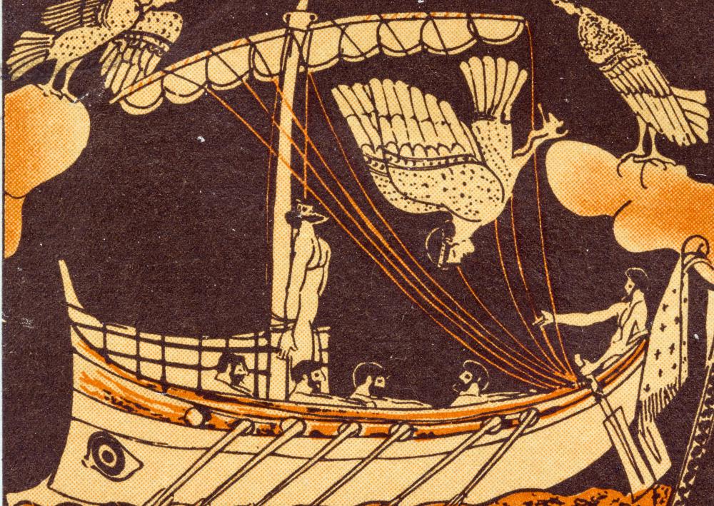 Odysseus encounters the "lotus eaters" in Homer's "Odyssey."