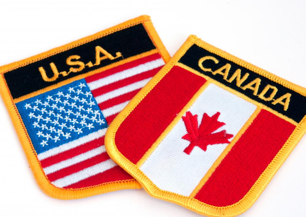 Four of the five great lakes border both the United States and Canada.