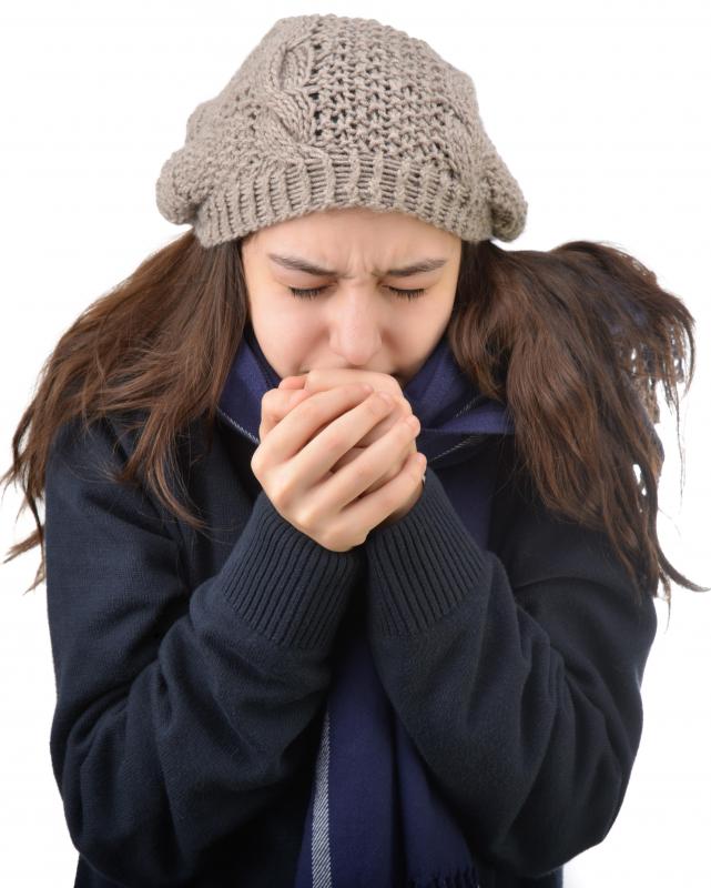 A person's body may shiver to generate heat.