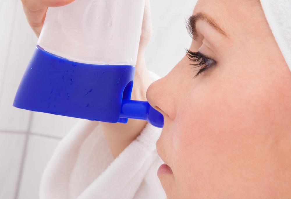 Saline water solutions are often used for flushing the nasal passages, wound irrigation and and number of other medical uses.