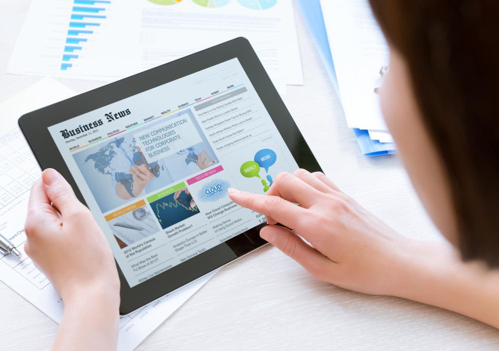 Digital field guides may be accessed on a tablet computer.