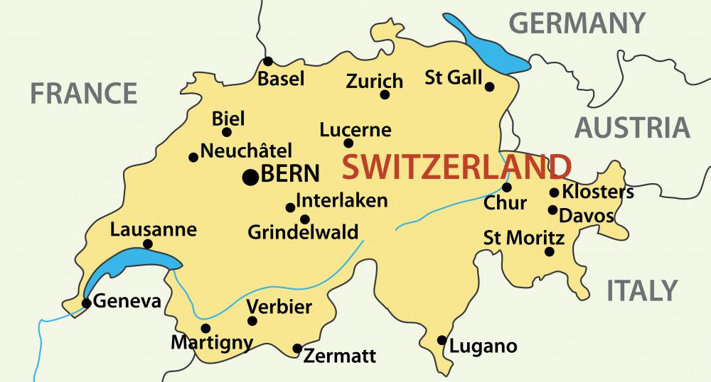 Mountainous areas of Switzerland are prone to avalanches.