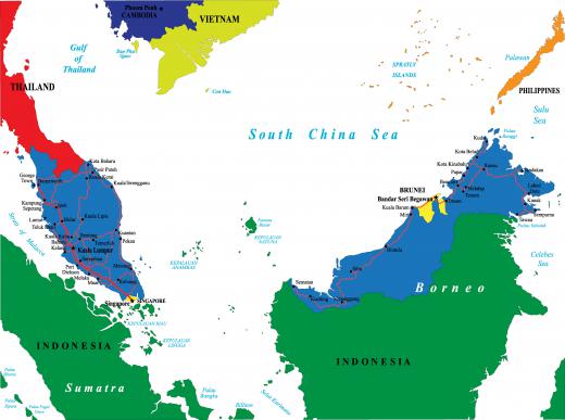 There were extensive land bridges between islands in present-day Indonesia, connected them to the southeast Asian mainland.