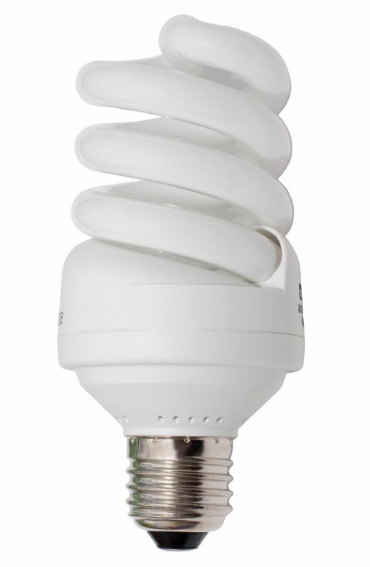 Using energy efficient CFL lights is an easy way to conserve energy.