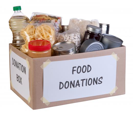 Food donations to help in a natural disaster need to be sent to the right location.