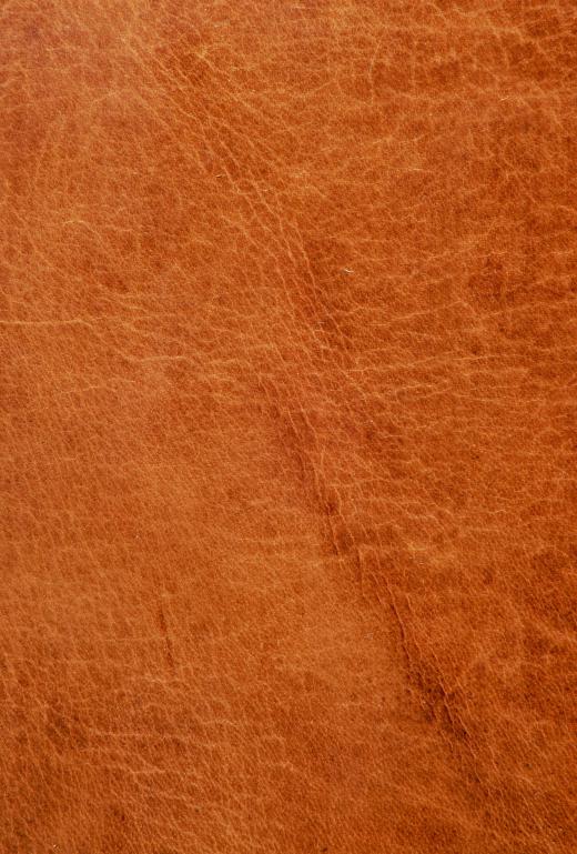 Cow hide is used to make leather.