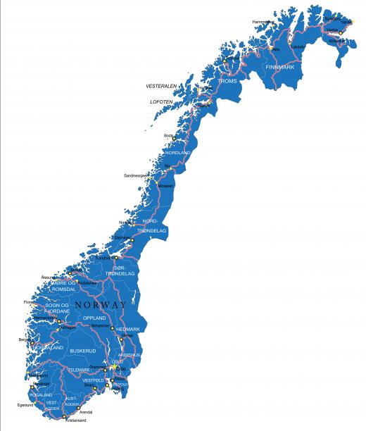 Trees don't grow in the northern regions of Norway.