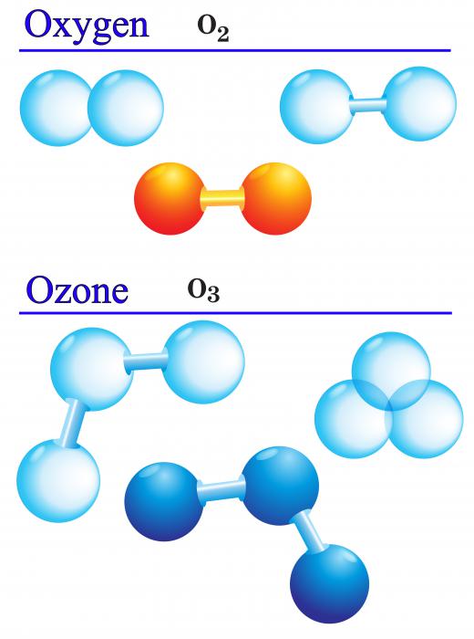 Ozone is created when volatile organic compounds (VOCs) from burning fossil fuels react with oxygen in the atmosphere.